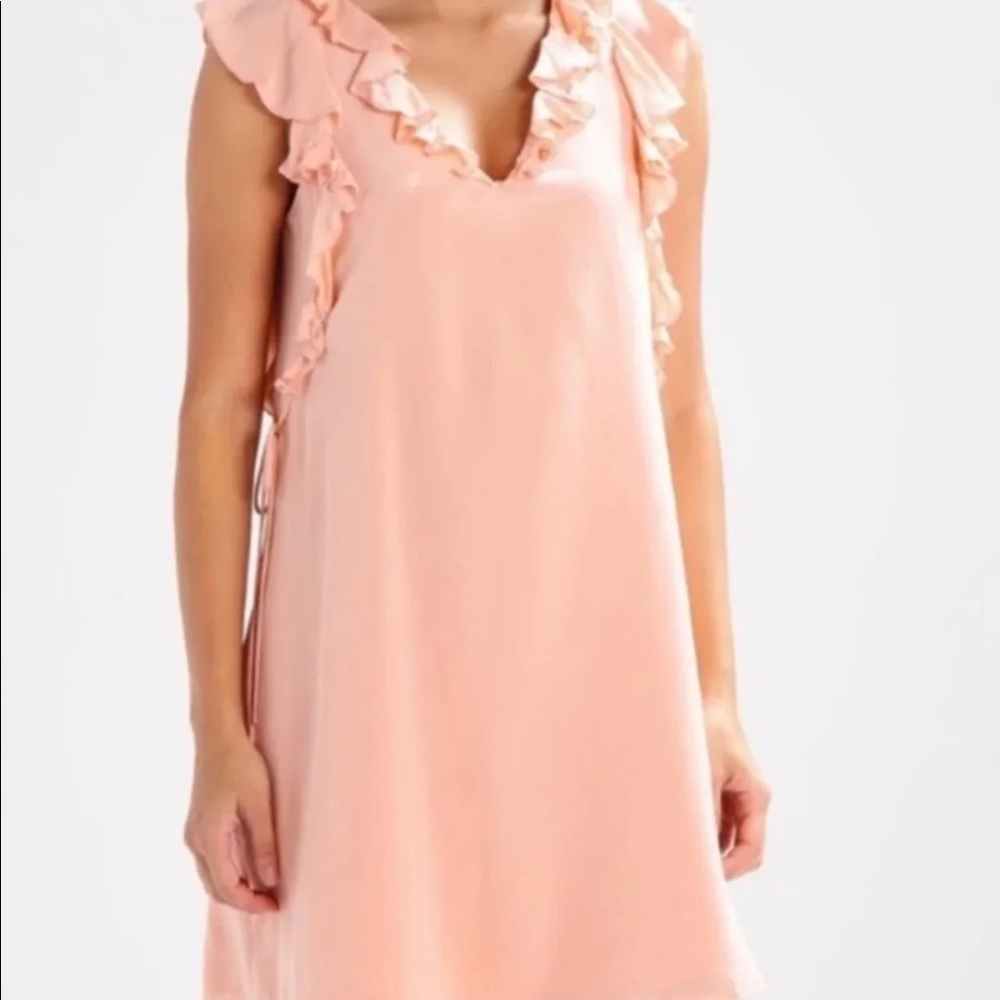Club Monaco Pale Pink Ruffled dress